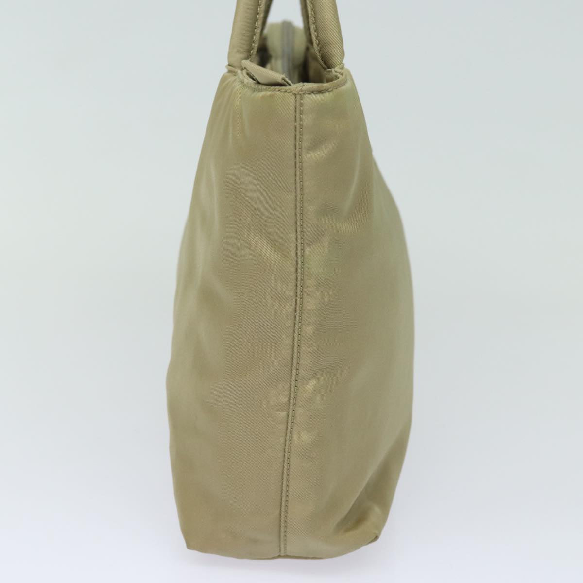 PRADA Hand Bag Nylon Beige  yk13122