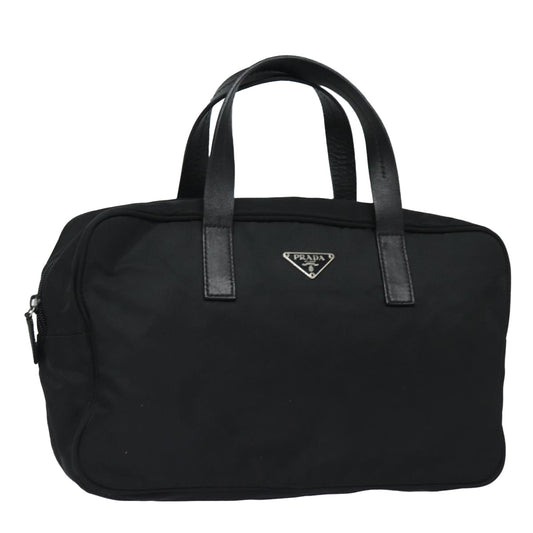 PRADA Hand Bag Nylon Black  yk13206