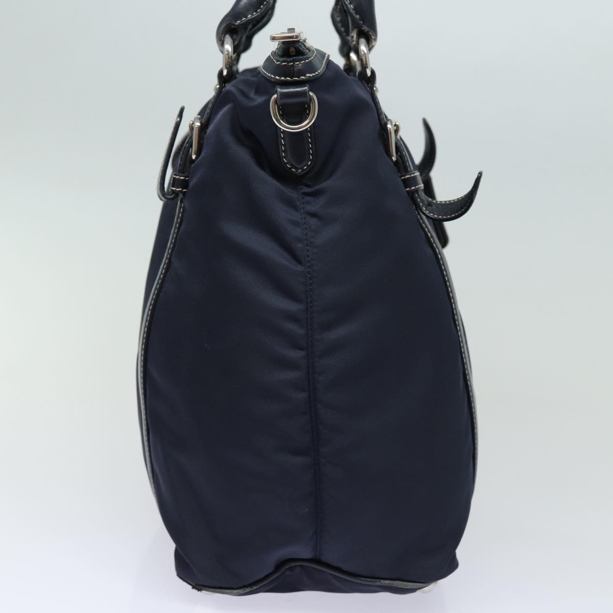 PRADA Hand Bag Nylon Navy  yk13221