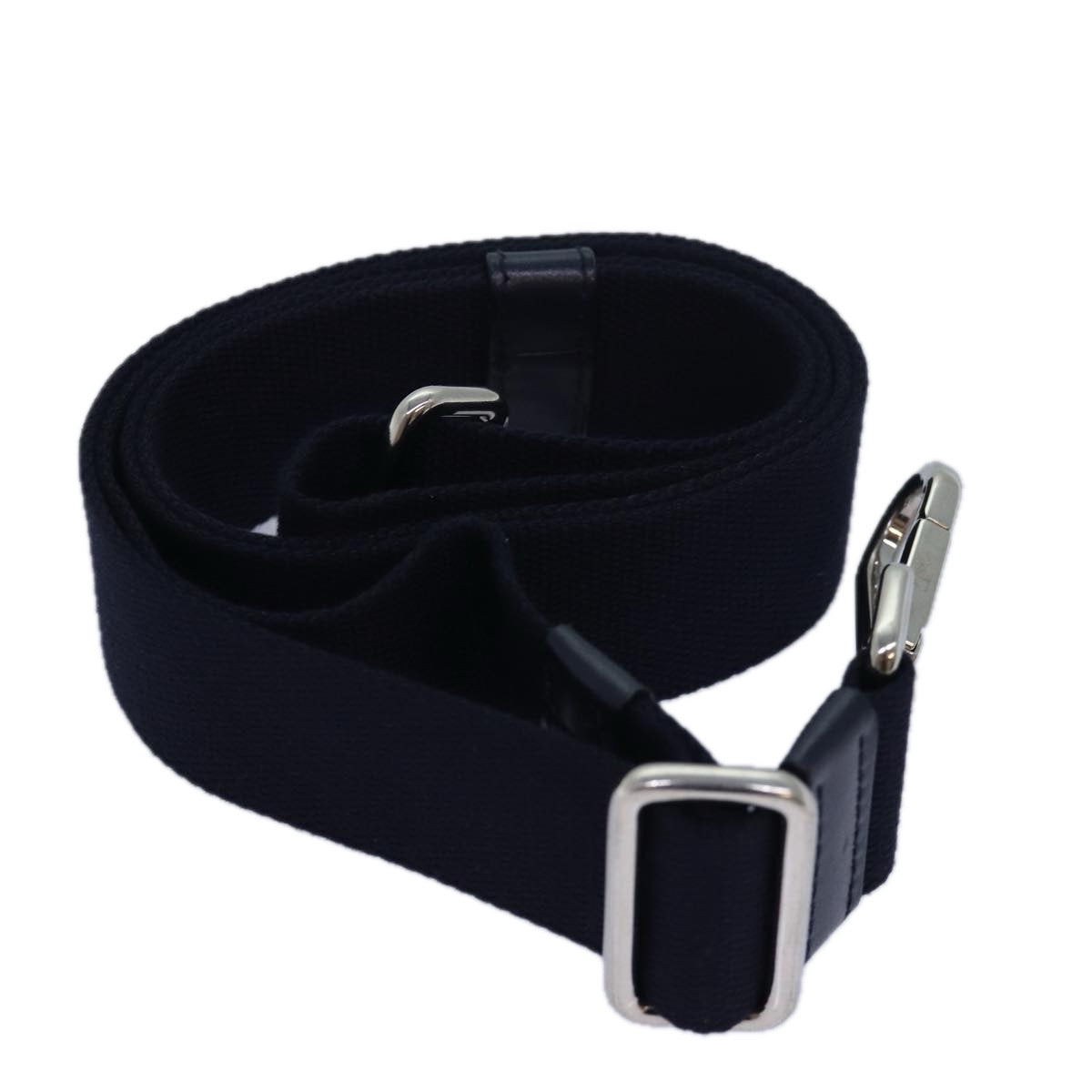 PRADA Adjustable Canapa Shoulder Strap Canvas 24.4""-46.1"" Navy  yk13317