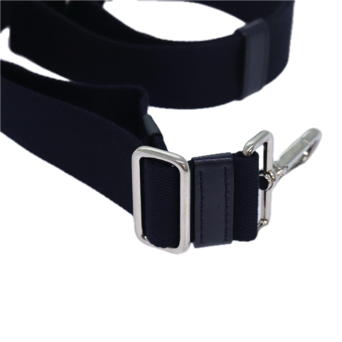 PRADA Adjustable Canapa Shoulder Strap Canvas 24.4""-46.1"" Navy  yk13317