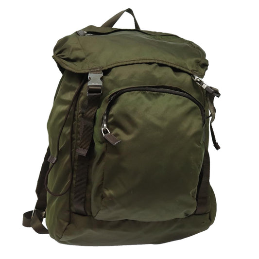 PRADA Backpack Nylon Khaki  yk13347