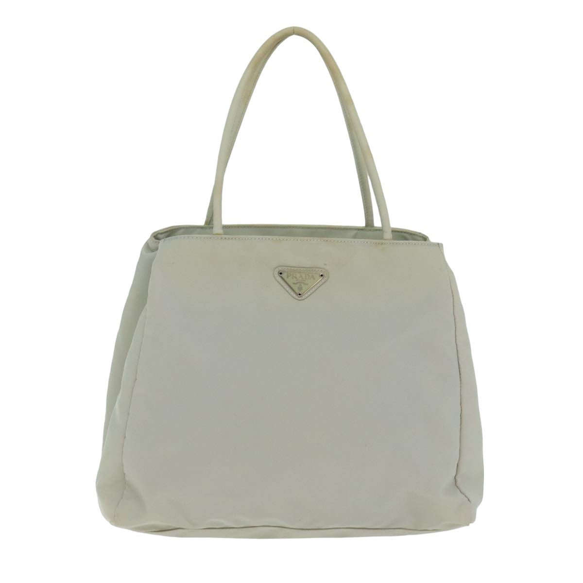 PRADA Hand Bag Nylon Gray  yk13351