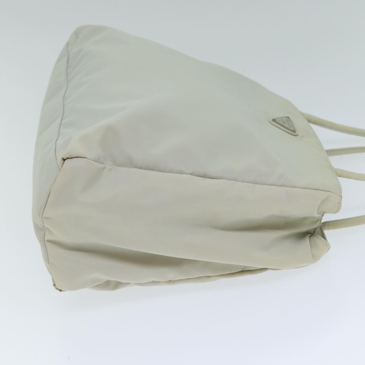 PRADA Hand Bag Nylon Gray  yk13351