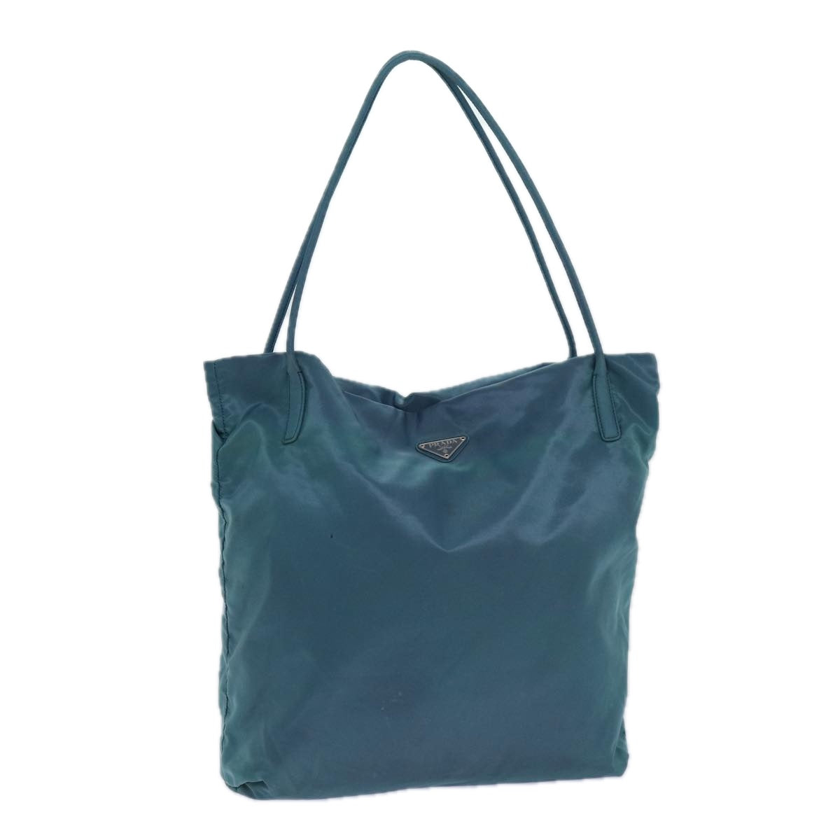 PRADA Tote Bag Nylon Blue  yk13430
