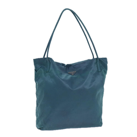 PRADA Tote Bag Nylon Blue  yk13430