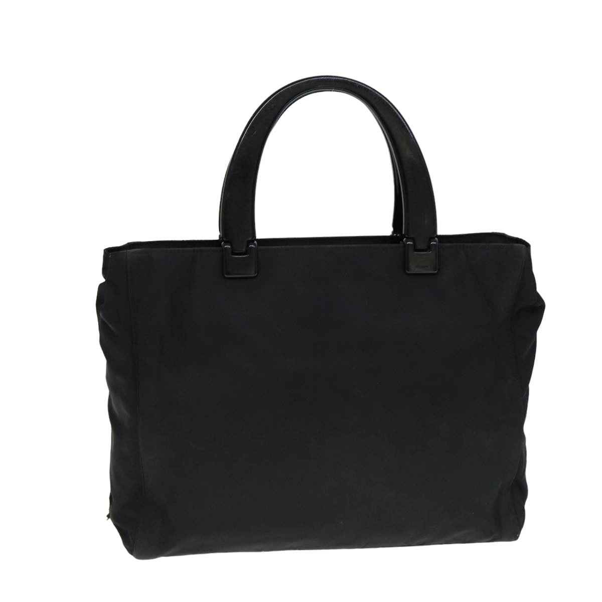 PRADA Hand Bag Nylon Black  yk13458