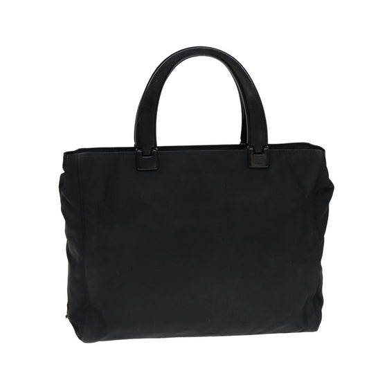 PRADA Hand Bag Nylon Black  yk13458