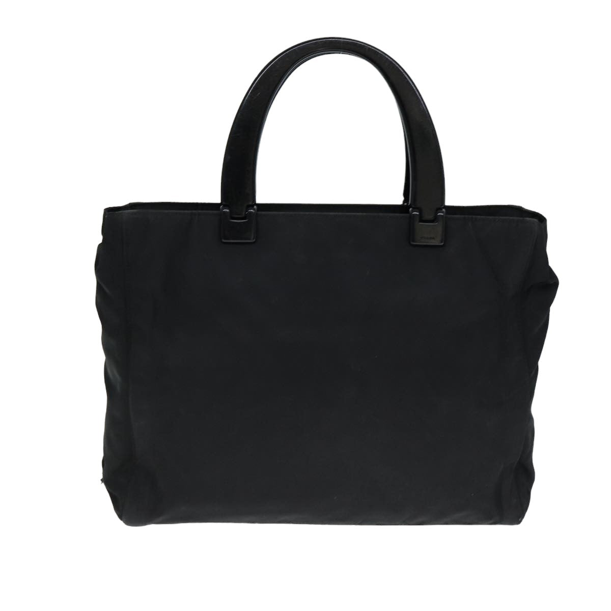 PRADA Hand Bag Nylon Black  yk13458