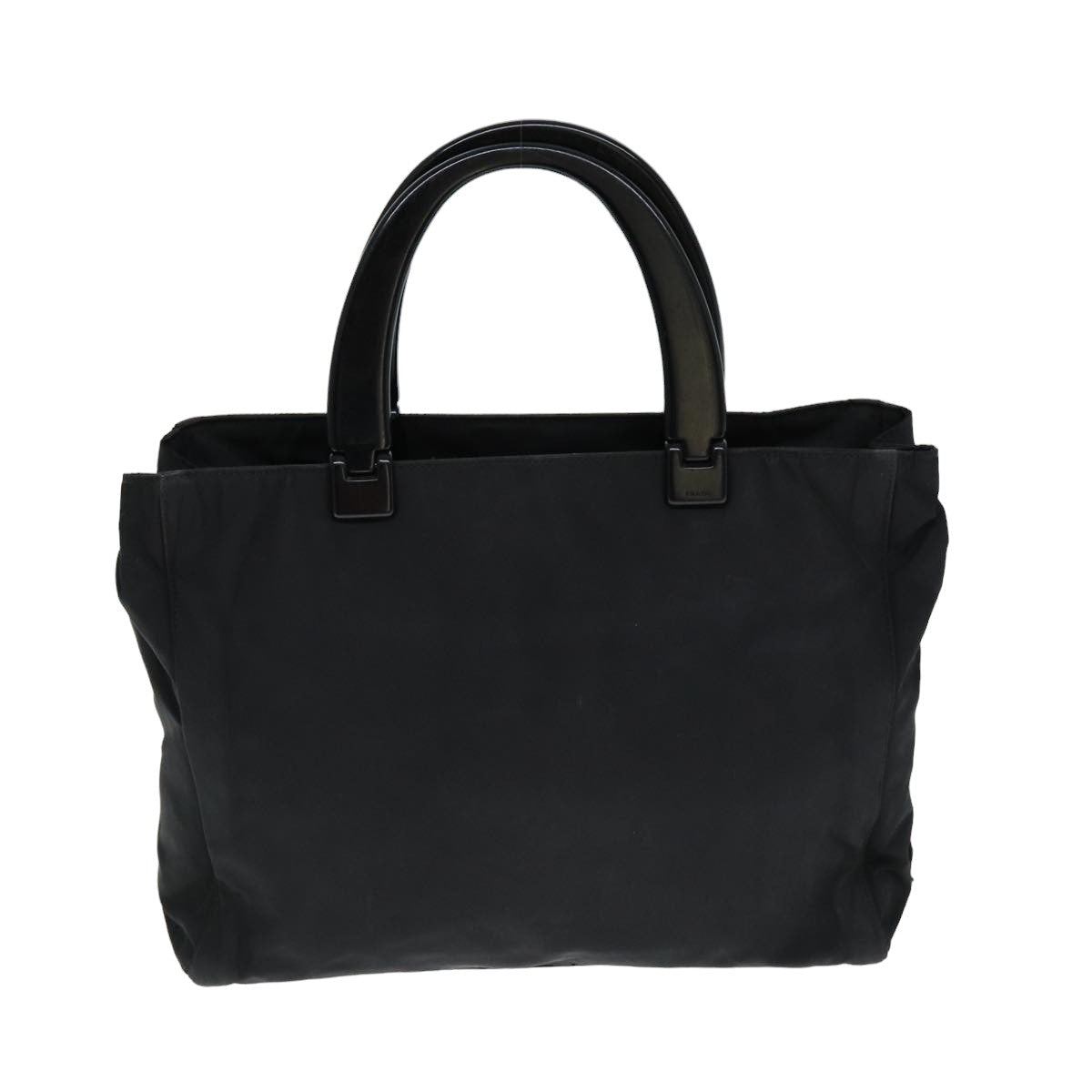 PRADA Hand Bag Nylon Black  yk13458