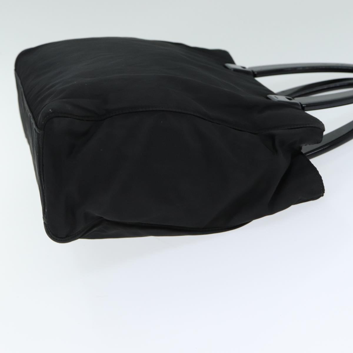 PRADA Hand Bag Nylon Black  yk13458