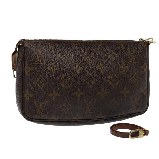 LOUIS VUITTON Monogram Pochette Accessoires Pouch M51980 LV yk13460