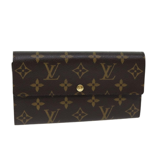 LOUIS VUITTON Monogram Portefeuille Sarah Long Wallet M60531 LV yk13519A