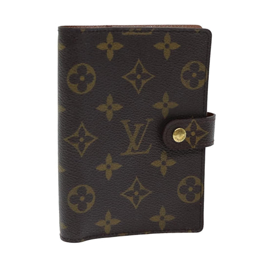 LOUIS VUITTON Monogram Agenda PM Day Planner Cover R20005 LV yk13522
