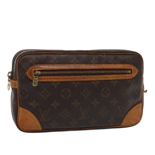 LOUIS VUITTON Monogram Marly Dragonne GM Clutch Bag M51825 LV yk13540