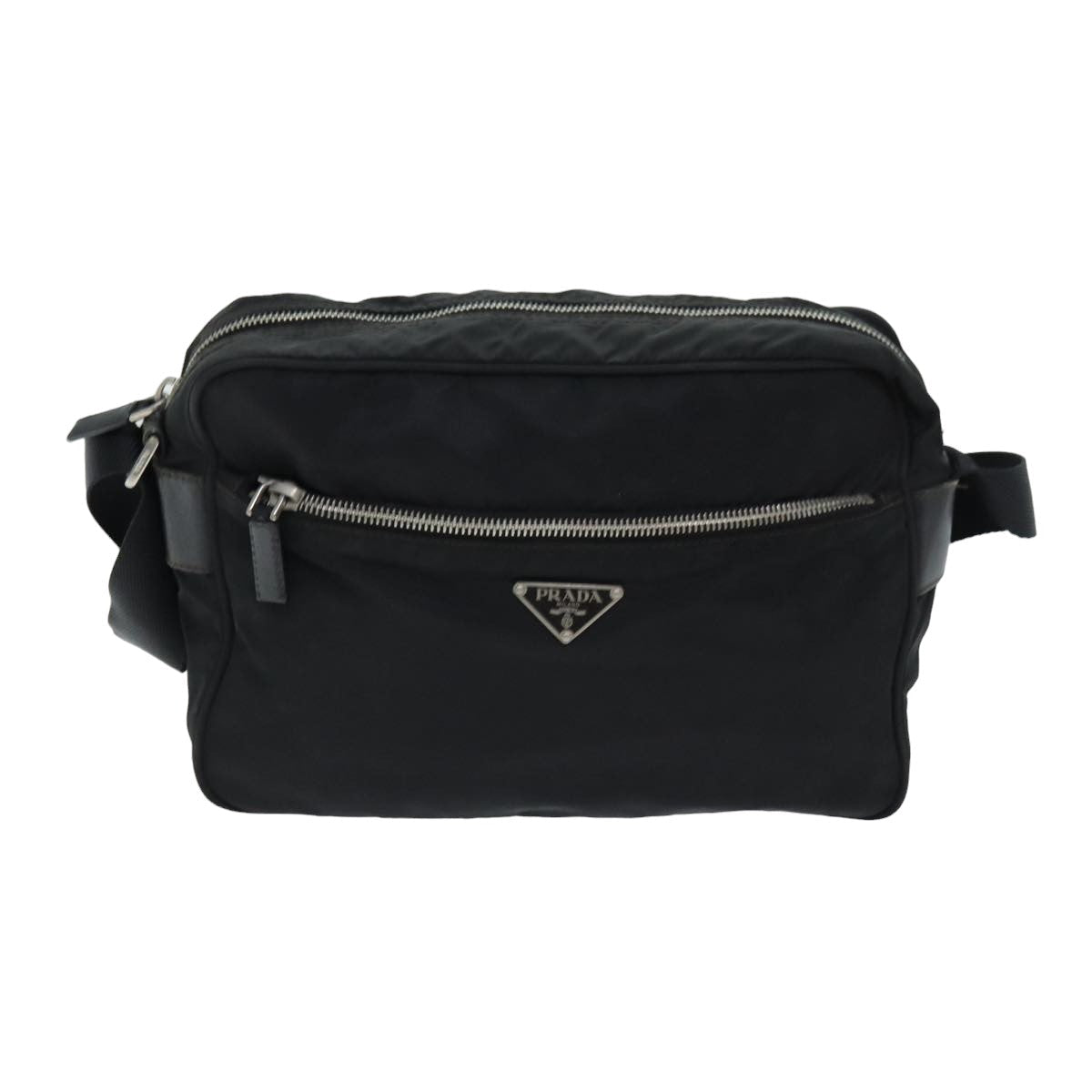 PRADA Shoulder Bag Nylon Black  yk13552