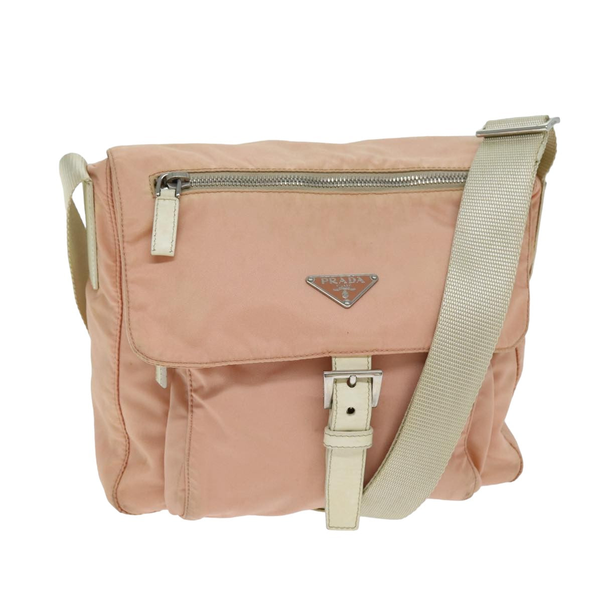 PRADA Shoulder Bag Nylon Pink  yk13570