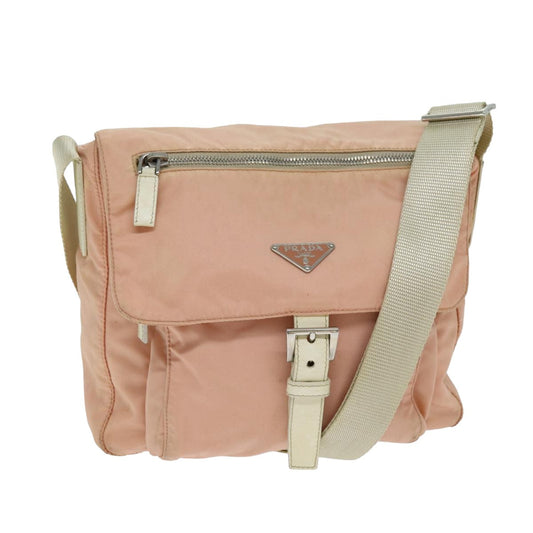 PRADA Shoulder Bag Nylon Pink  yk13570