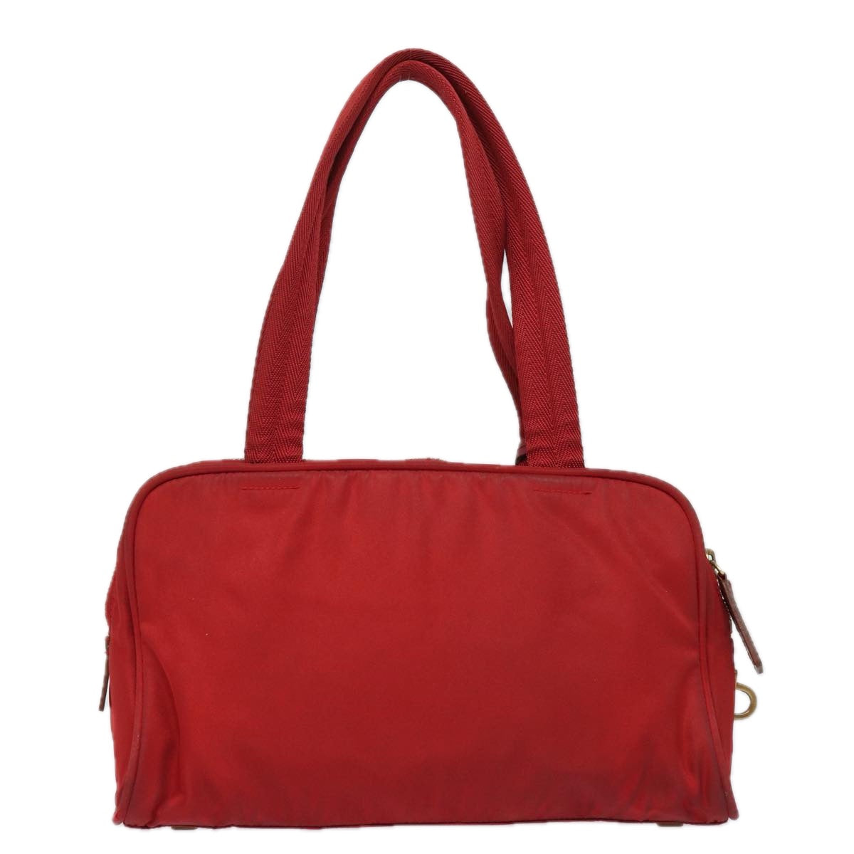 PRADA Hand Bag Nylon Red  yk13572