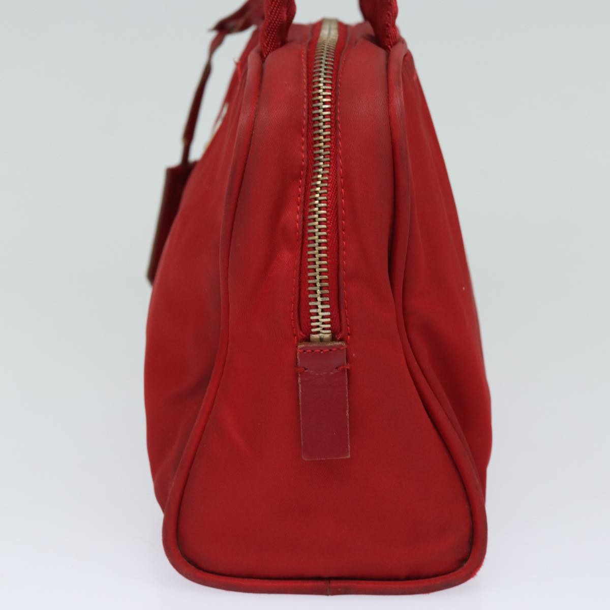PRADA Hand Bag Nylon Red  yk13572
