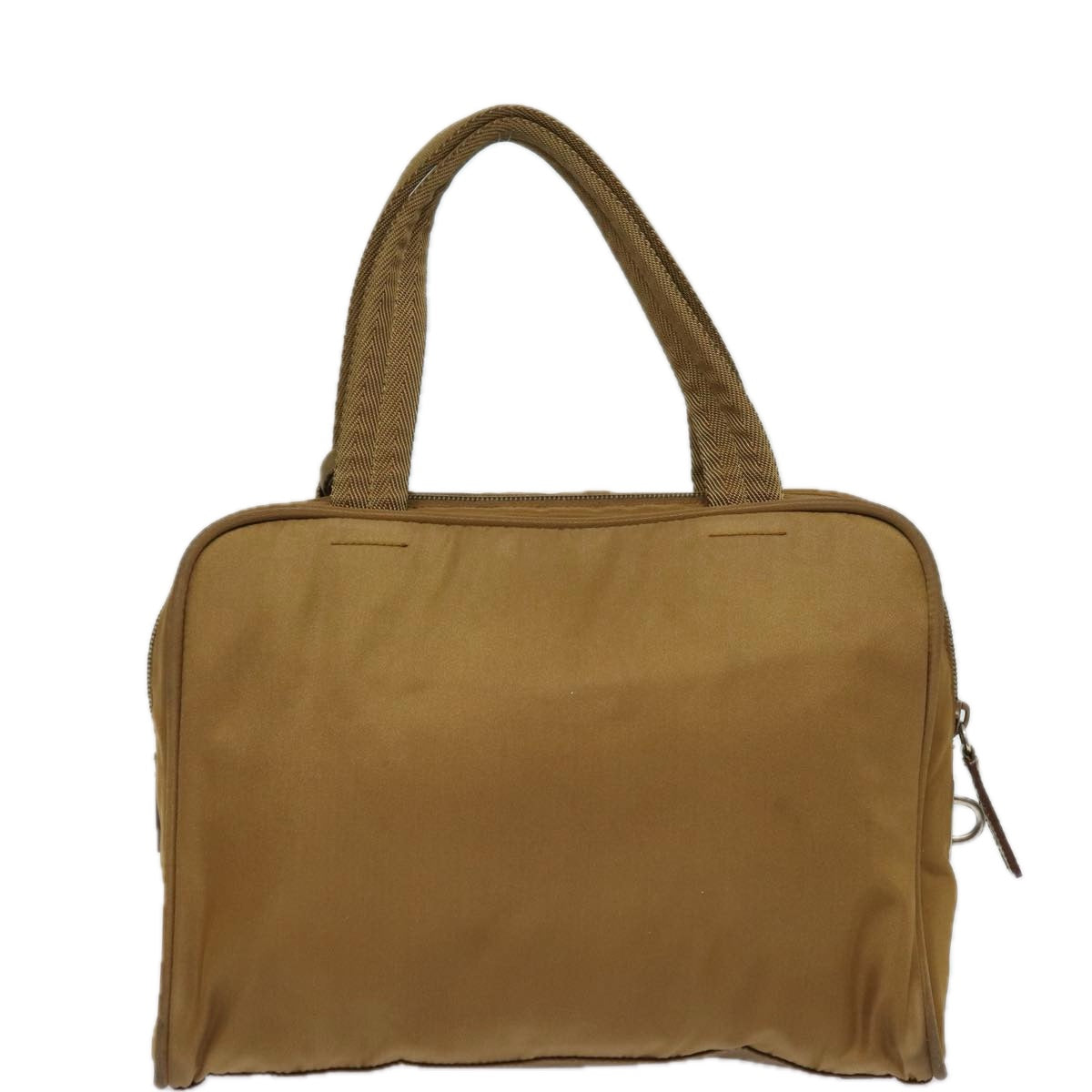 PRADA Hand Bag Nylon Brown  yk13600