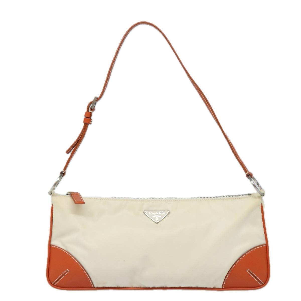 PRADA Shoulder Bag Nylon White  yk13603