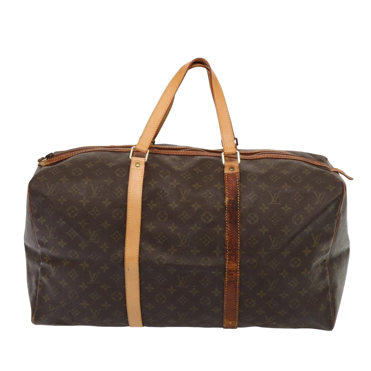 LOUIS VUITTON Monogram Sac Souple 55 Boston Bag M41622 LV yk13643