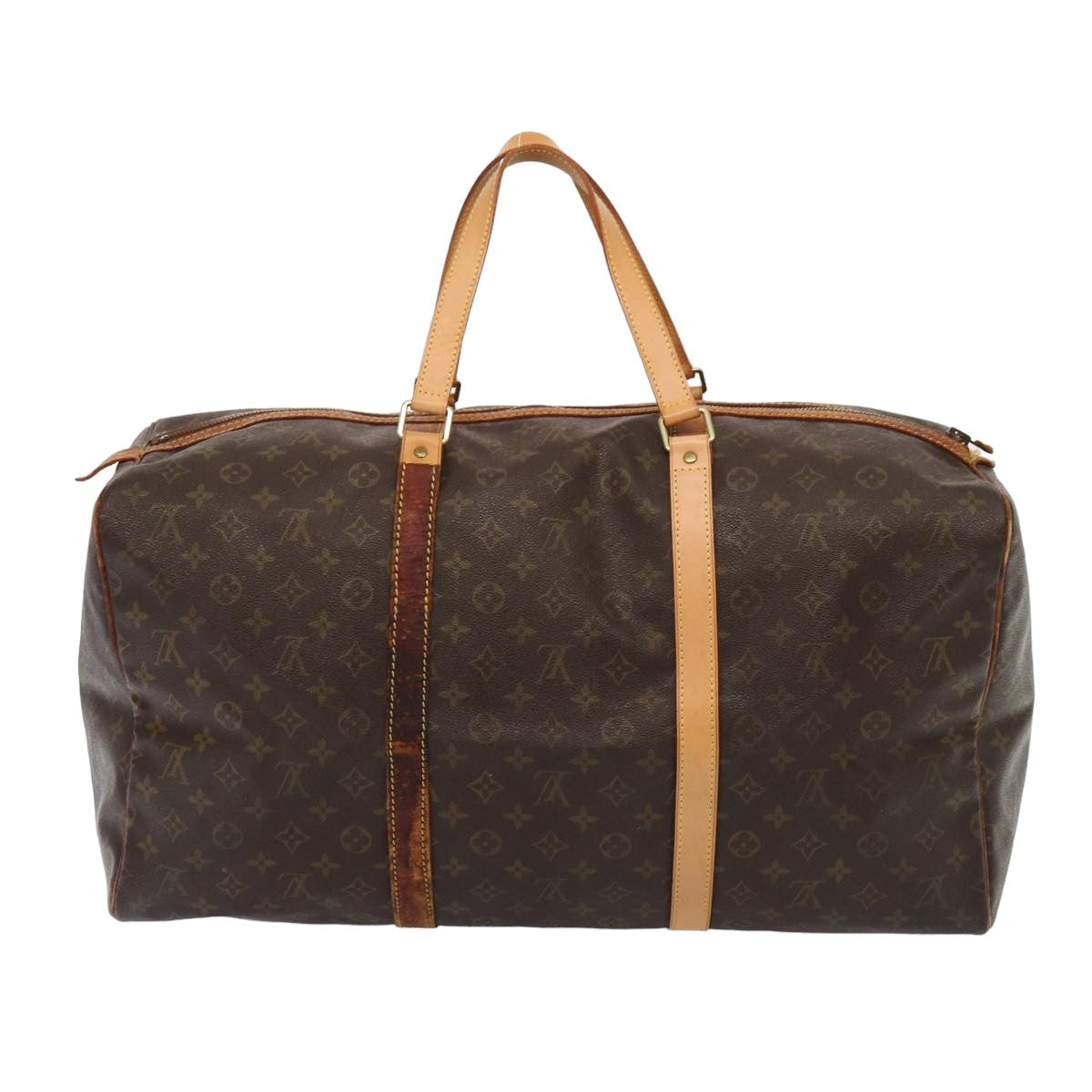 LOUIS VUITTON Monogram Sac Souple 55 Boston Bag M41622 LV yk13643