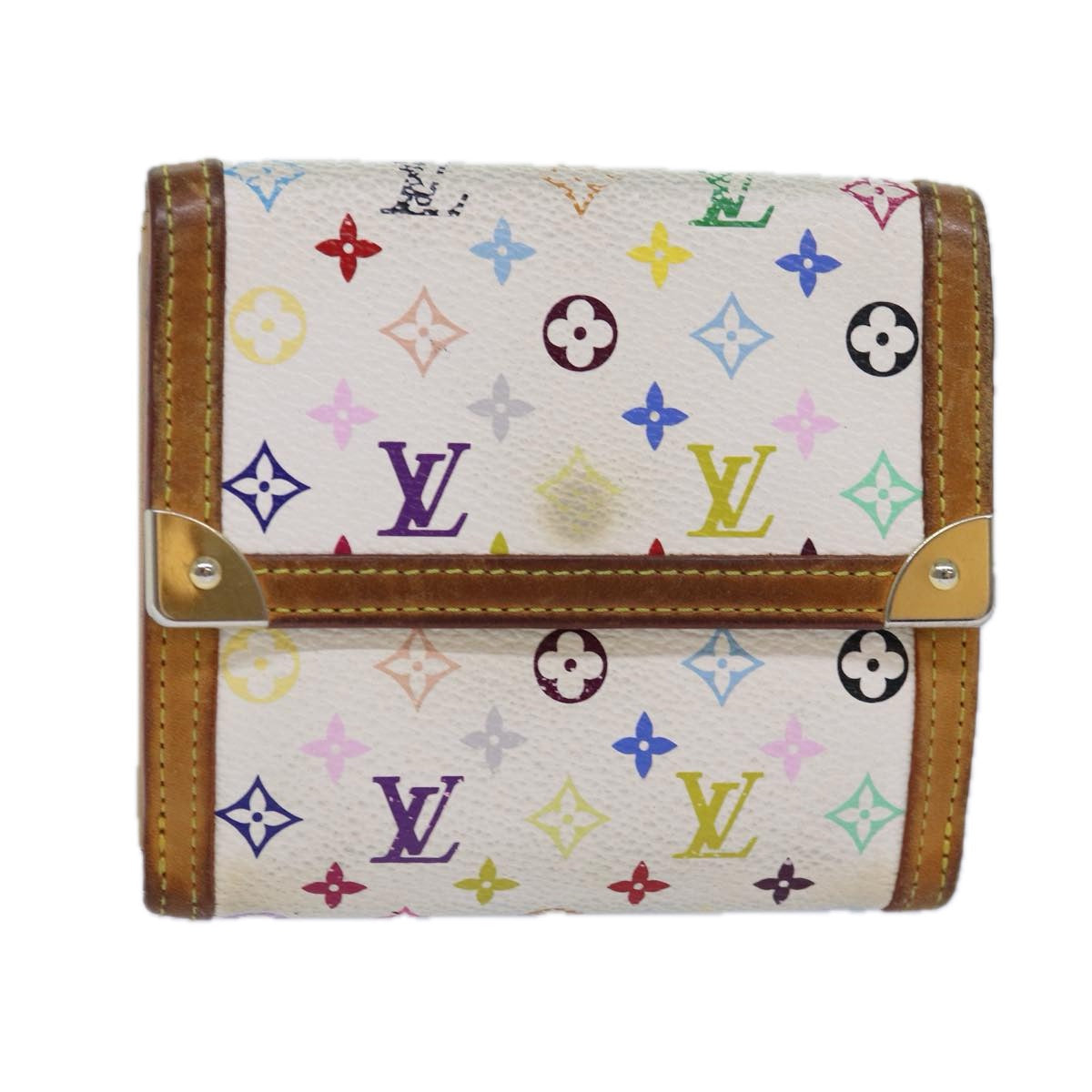 LOUIS VUITTON Multicolor Porte Monnaie Billets Cartes Credit M92983 yk13657