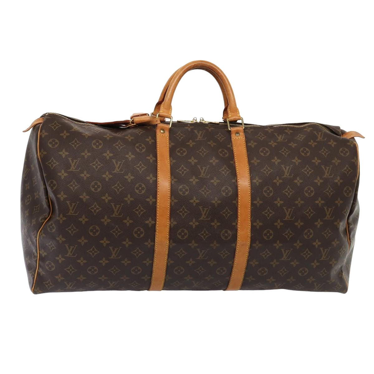 LOUIS VUITTON Monogram Keepall 60 Boston Bag M41422 LV yk13750