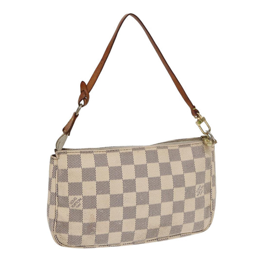 LOUIS VUITTON Damier Azur Pochette Accessoires Pouch N51986 LV yk13802
