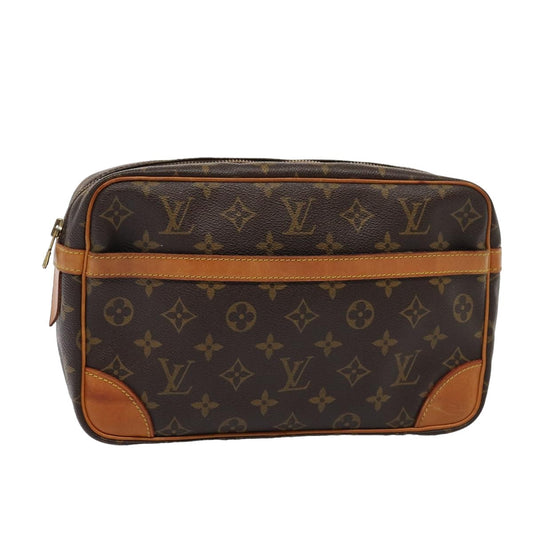 LOUIS VUITTON Monogram Compiegne 28 Clutch Bag M51845 LV yk13843