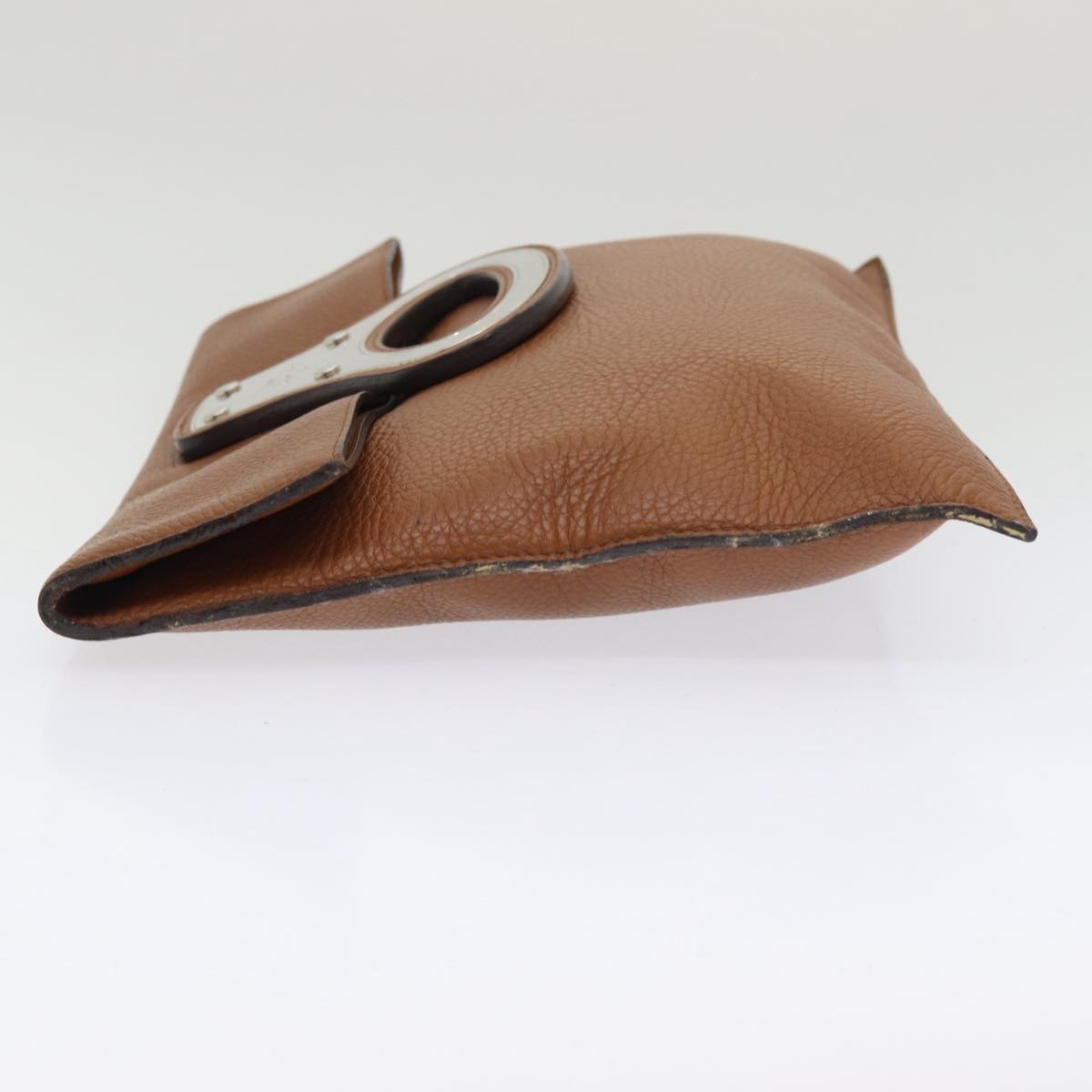 LOUIS VUITTON Taurillon Portfolio Clutch Bag Leather Brown LV yk13853