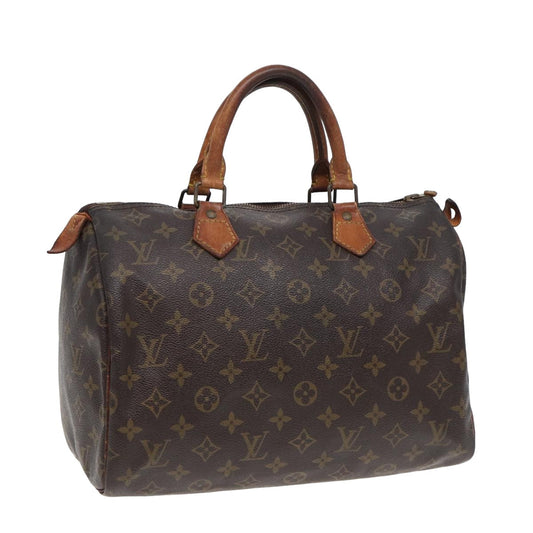 LOUIS VUITTON Monogram Speedy 30 Hand Bag M41526 LV yk13855