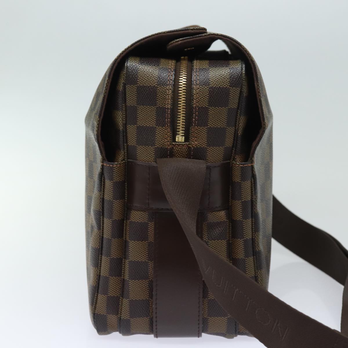 LOUIS VUITTON Damier Ebene Naviglio Shoulder Bag N45255 LV yk13865