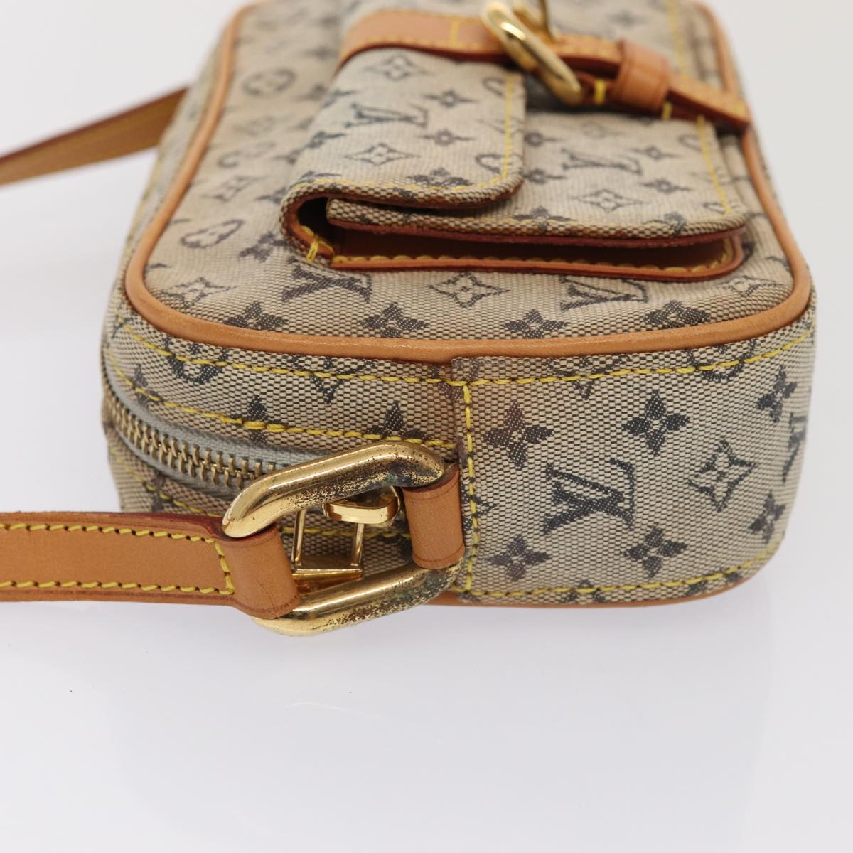 LOUIS VUITTON Monogram Mini Juliet MM Shoulder Bag Blue M92004 LV yk13867