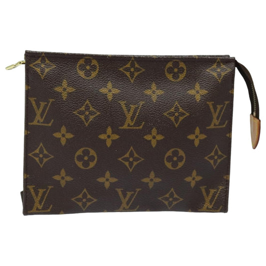 LOUIS VUITTON Monogram Poche Toilette 19 Pouch M47544 LV yk13887