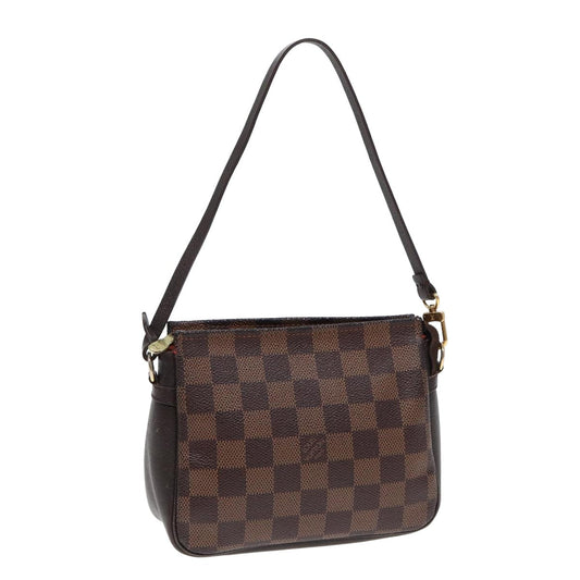 LOUIS VUITTON Damier Ebene Trousse Make Up Pouch N51982 LV yk13888
