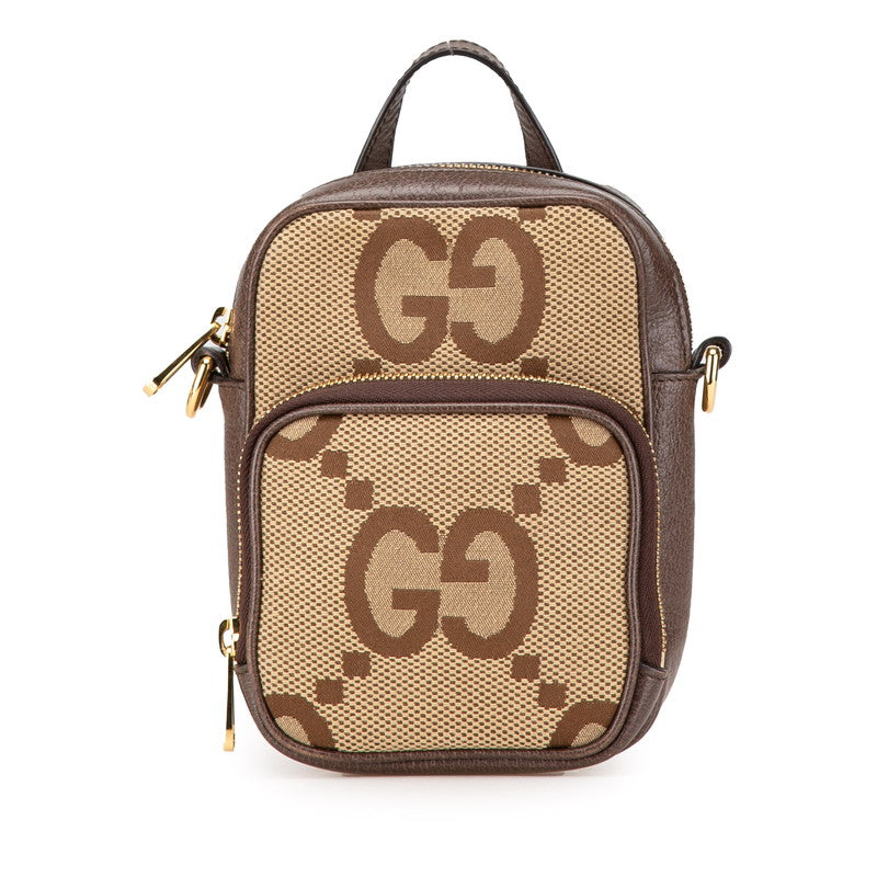 Gucci Jumbo GG Canvas Leather 2way Bag