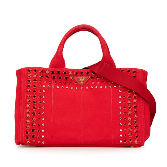 Prada Canapa Bijoux Canvas 2way Bag